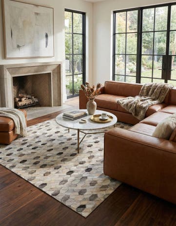 5' 3 x 7' 6 Cowhide Rug