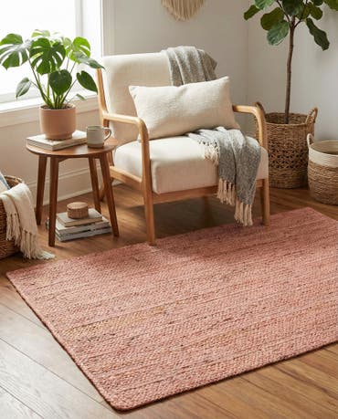  3' 3 x 5' 1  Hand Braided Jute Rug