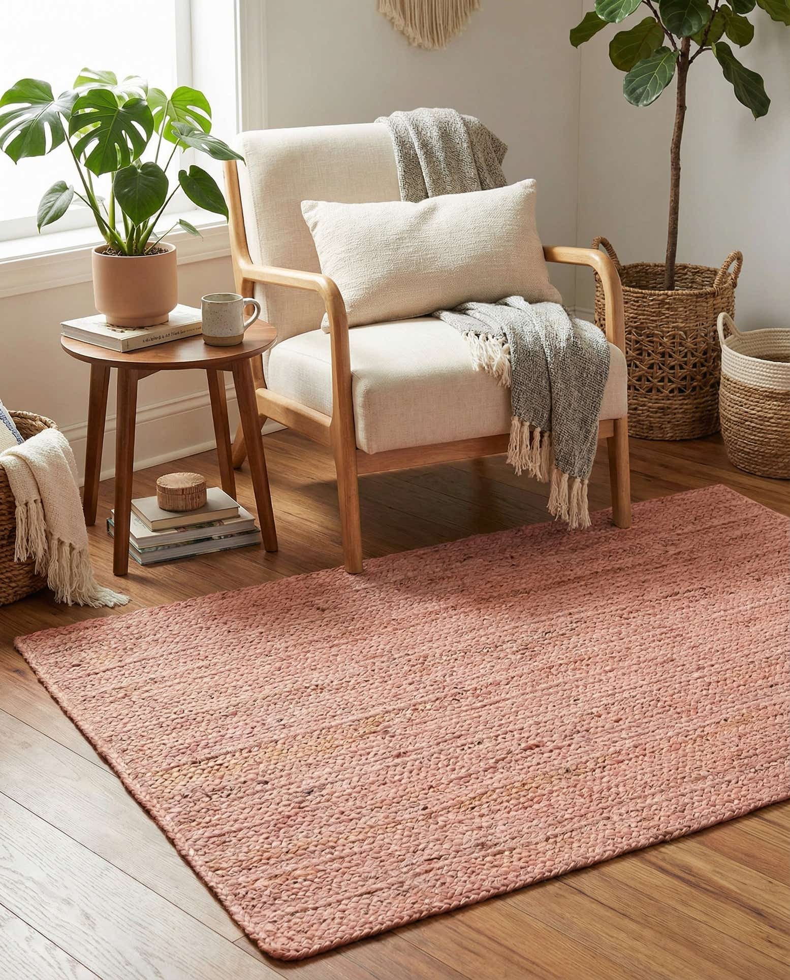 3' 3 x 5' 1 Handmade Braided Jute Rug