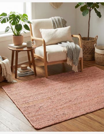 3' 3 x 5' 1 Handmade Braided Jute Rug