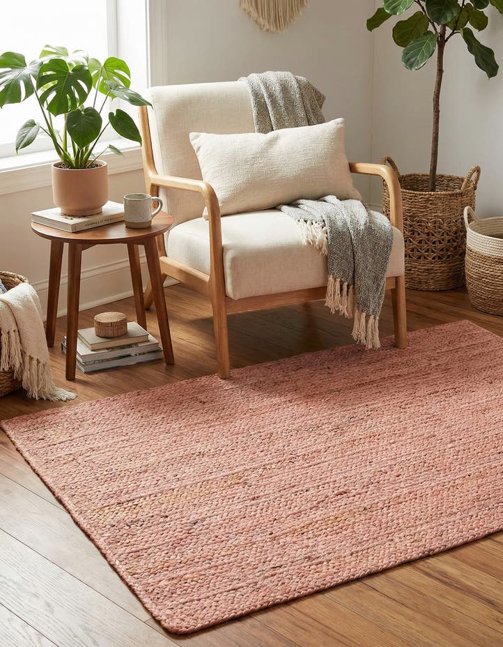 3' 3 x 5' 1 Handmade Braided Jute Rug