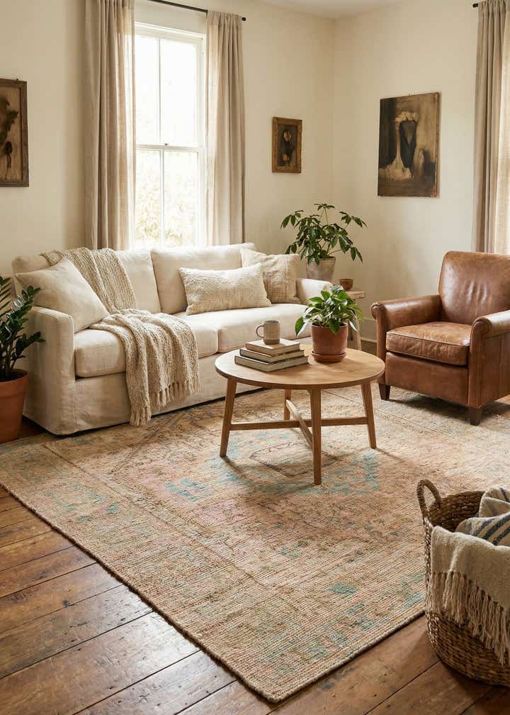 7' 10 x 7' 10 Hand Woven Chenille Jute Square Rug