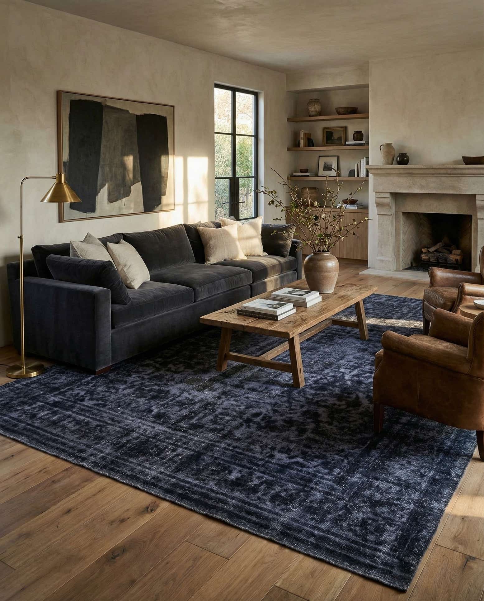 9' 3 x 12' Hand Knotted Ultra Vintage Persian Wool Rug