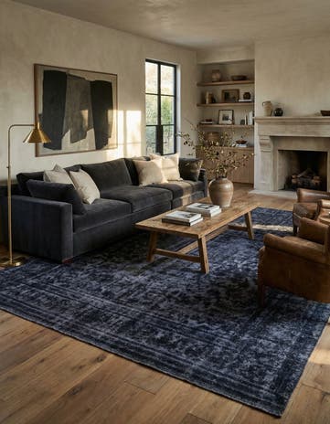 9' 3 x 12' Hand Knotted Ultra Vintage Persian Wool Rug