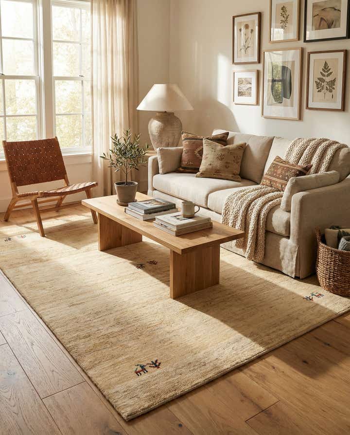 4' 6 x 6' 3 Gabbeh Shouli Rug