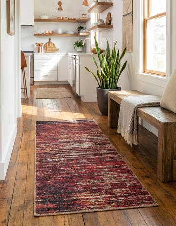Rust Red Asha Runner Rug