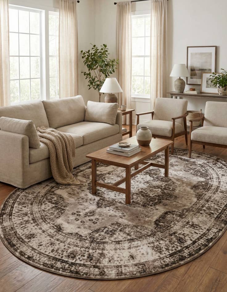 Detail image of  7' 10 x 10' Monte Carlo Oval Rug