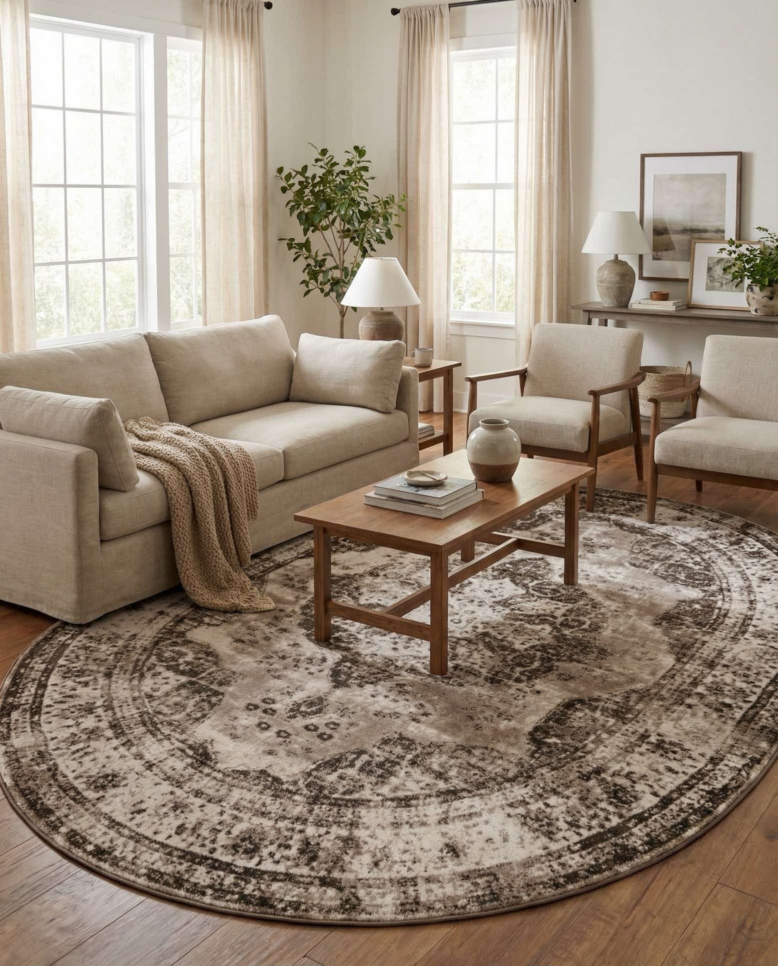 7' 10 x 10' Monte Carlo Oval Rug