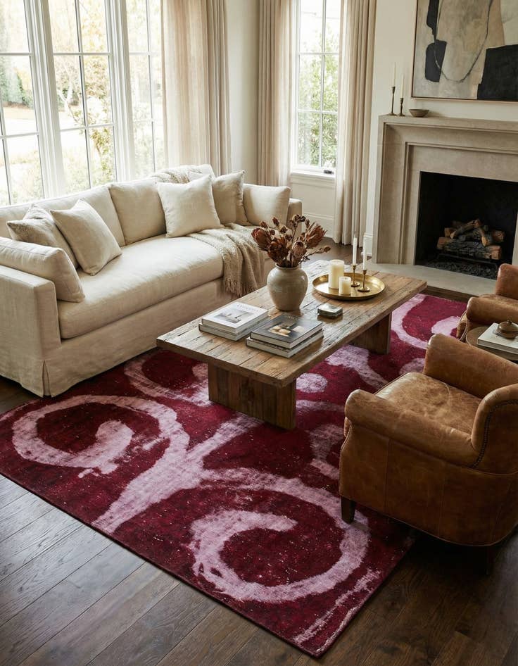 Detail image of 7' 5 x 11' 2  Hand Knotted Ultra Vintage Persian Wool Rug