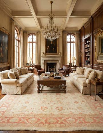 16' 6 x 22' 8 Hand Knotted Peshawar Ziegler Oriental Rug