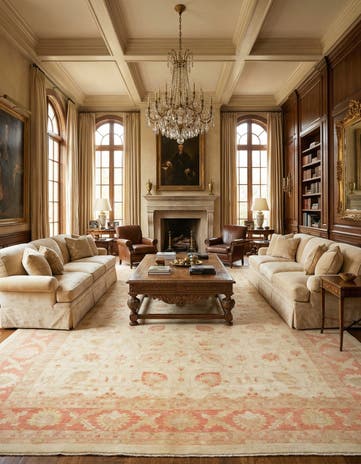 16' 6 x 22' 8 Hand Knotted Peshawar Ziegler Oriental Rug