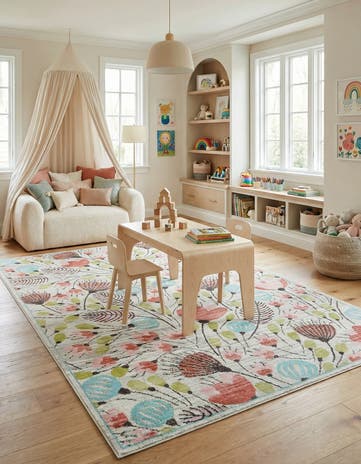 Ivory Whimsy Kids Rug