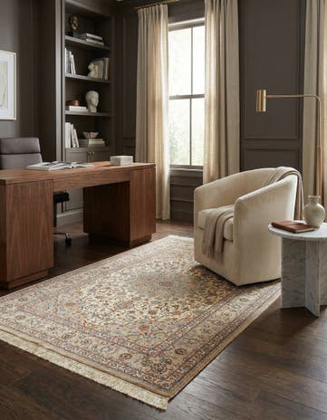 3' 3 x 4' 11 Ghom Silk Rug