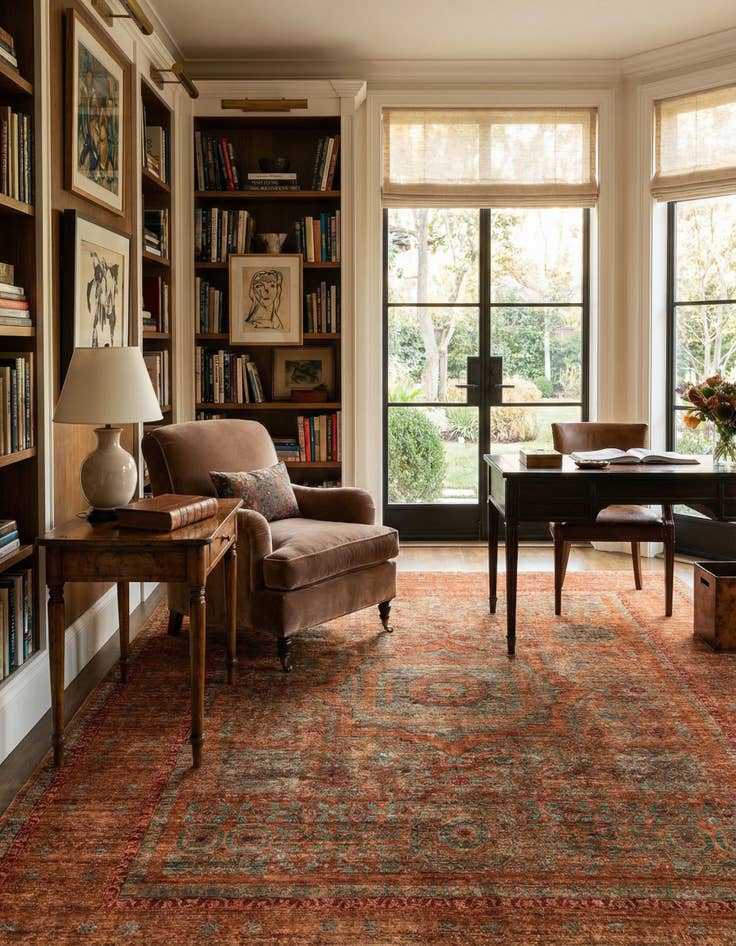 Detail image of 8' x 10' 3  Hand Knotted Mamluk Rug