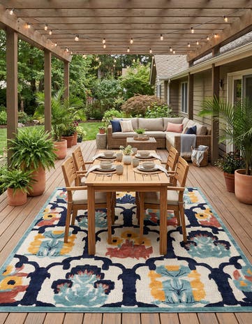 9' x 12' Easy-Clean Belize Indoor / Outdoor Rug