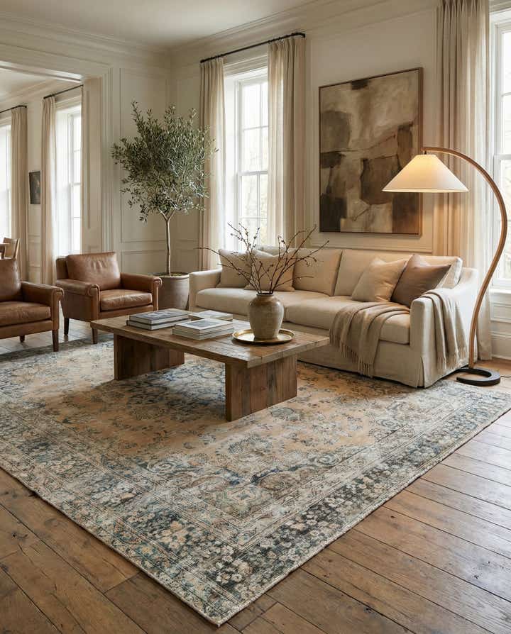 9' 6 x 11' 10 Hand Knotted Ultra Vintage Persian Wool Rug