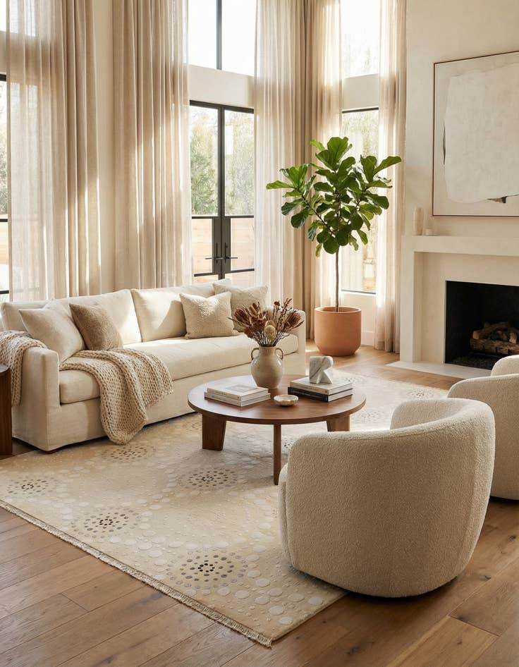 Detail image of  8' x 10' 2  Hand Knotted Darya Wool Rug