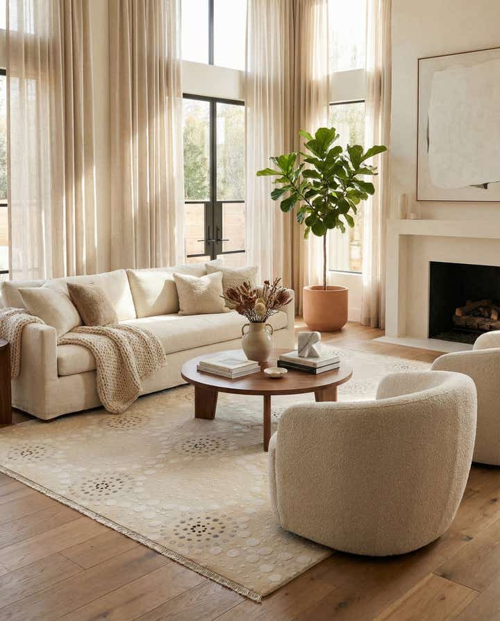 8' x 10' 2 Hand Knotted Darya Wool Rug