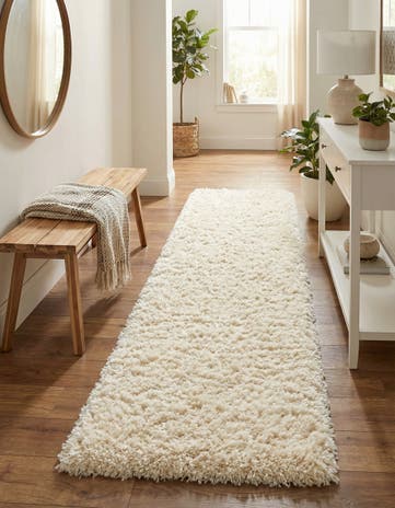 Bone Marilyn Monroe&trade; Shag Runner Rug