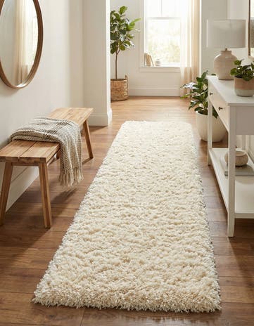 Bone Marilyn Monroe™ Shag Runner Rug