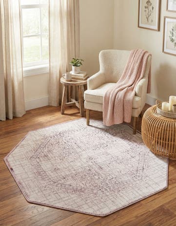 Violet Derbyshire Octagon Rug