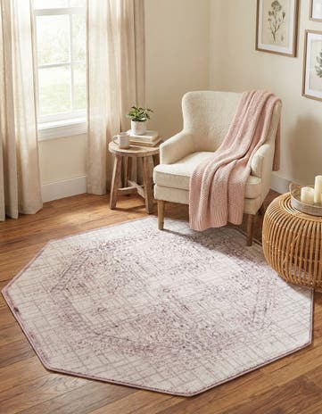 Violet Derbyshire Octagon Rug