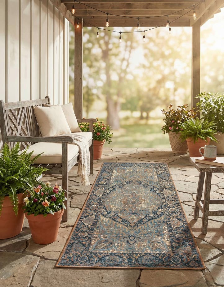 2' 7 x 5' 3 Easy-Clean Traditional Indoor / Ou...