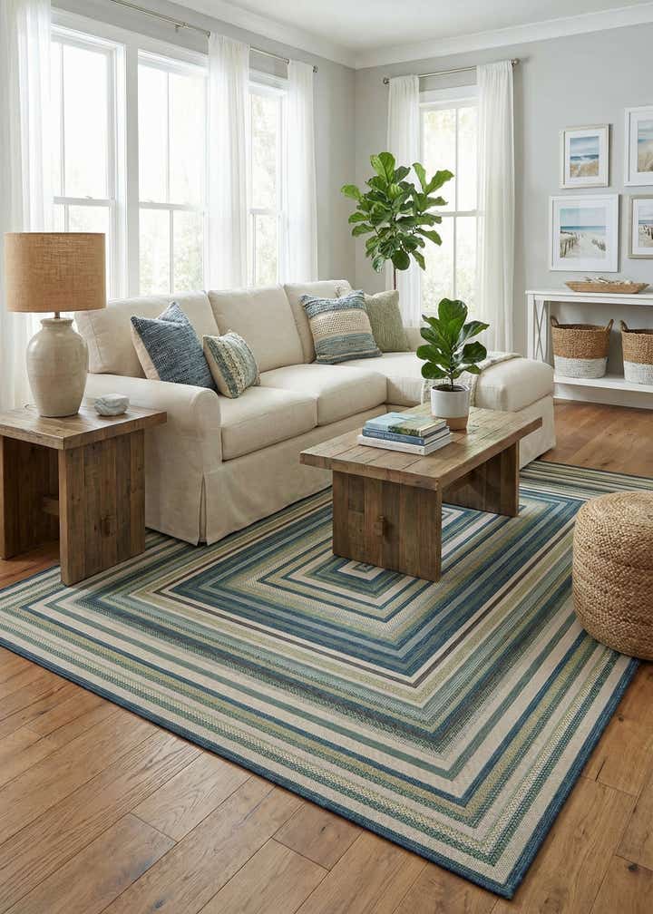 9' x 12' Easy-Clean Baja Indoor / Outdoor Rug
