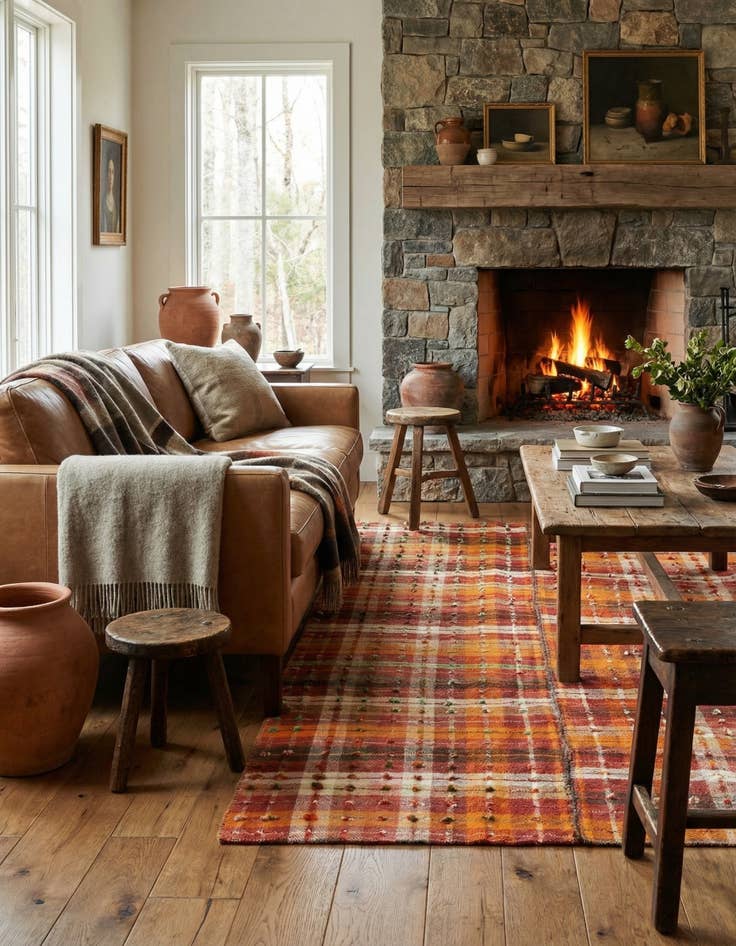 Detail image of  4' 4 x 7' 1 Jajim Rug