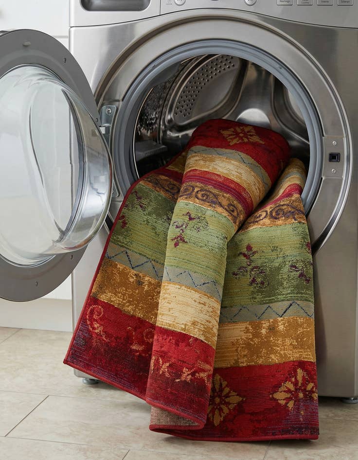 Detail image of  7' 10 x 10'  Washable Modern Indoor / Outdoor Rug