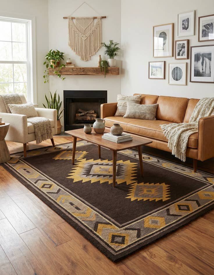 Detail image of 5' x 8' Luna Wool Rug