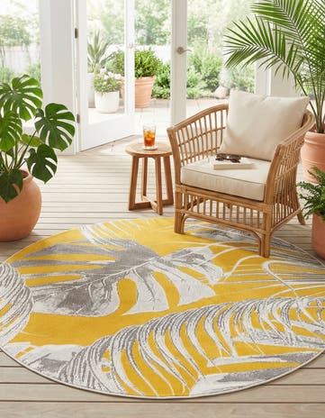 5' 3 x 5' 3 Blossom Round Rug