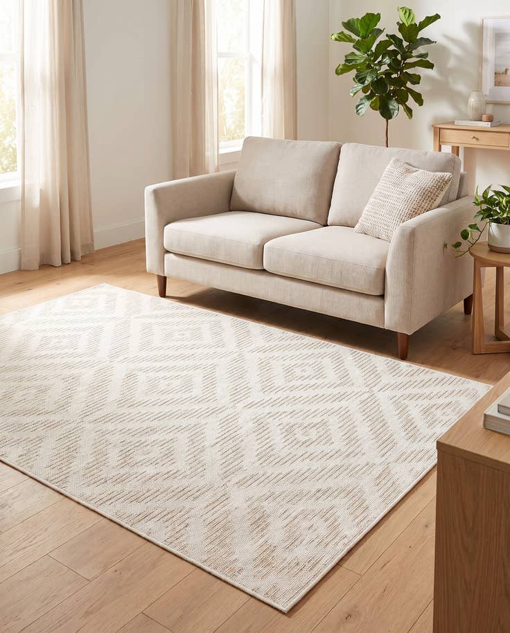 Detail image of 5' x 8' Easy-Clean Sabrina Soto Indoor / Outdoor Rug