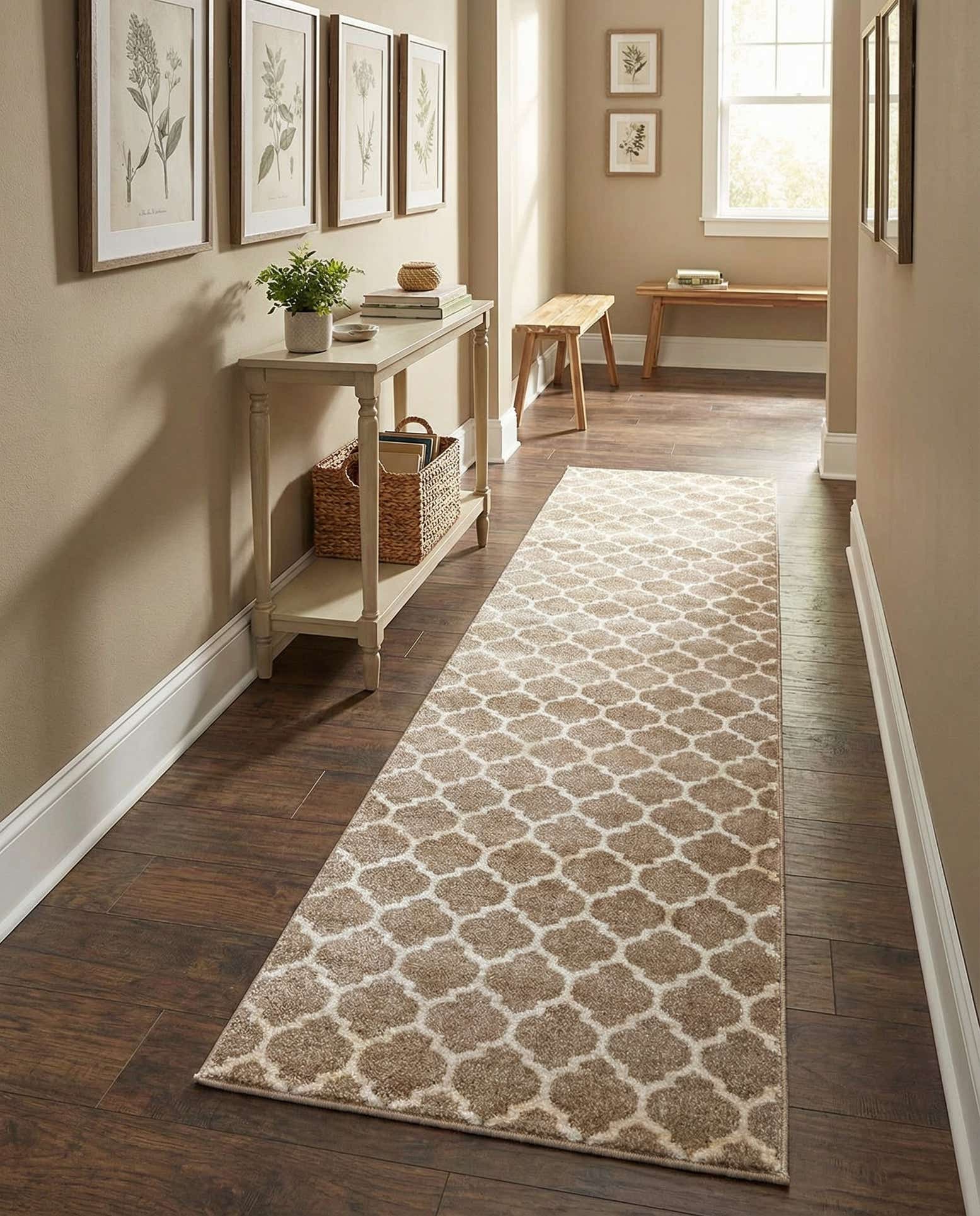 2' 7 x 10' Lattice Runner Rug