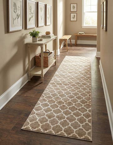 2' 7 x 10' Lattice Runner Rug
