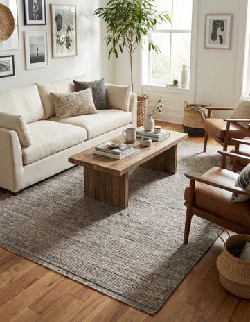 5' 10 x 8' 3 Hand Knotted Moroccan Wool Rug