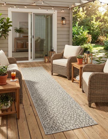 2' x 8' Easy-Clean Safari Indoor / Outdoor Runner Rug