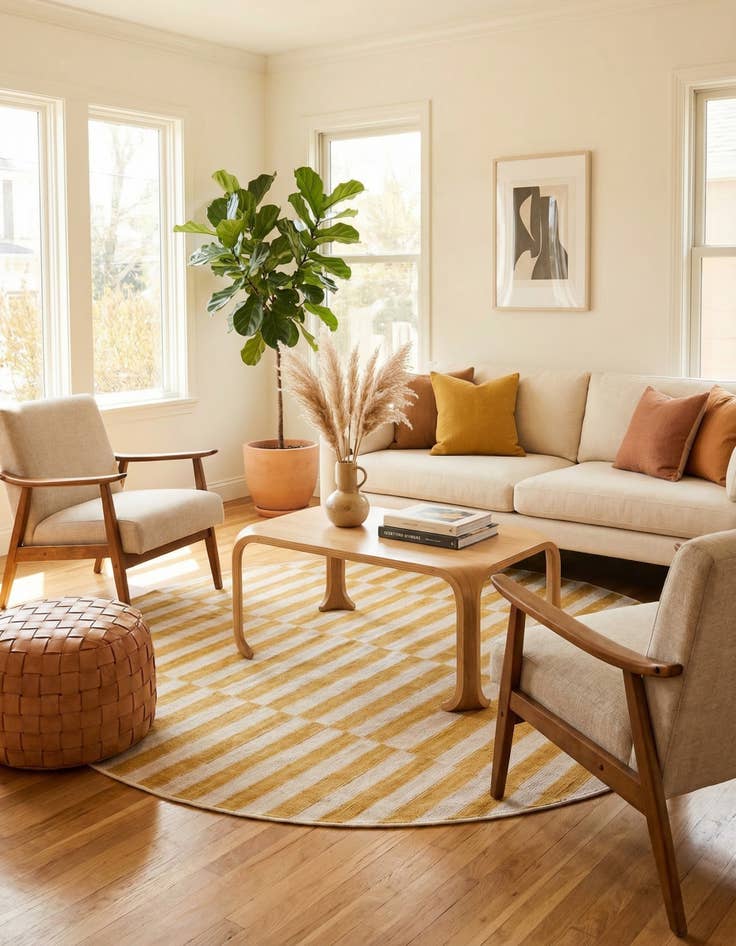 Detail image of 3' 7 x 3' 7 Tribeca Round Rug