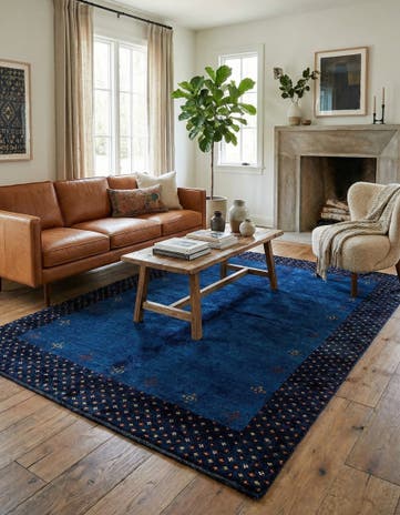 4' 8 x 6' 8 Hand Knotted Kashkuli Gabbeh Wool Rug