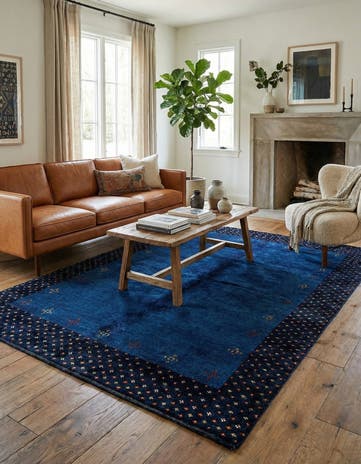 4' 8 x 6' 8 Hand Knotted Kashkuli Gabbeh Wool Rug