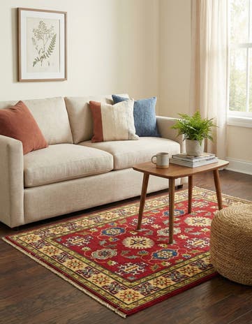 3' 4 x 5' Hand Knotted Kazak Rug