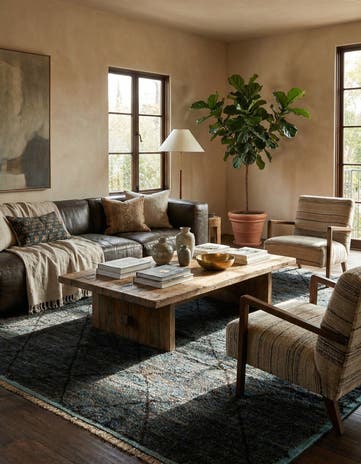 8' x 10' 9 Hand Knotted Moroccan Wool Rug
