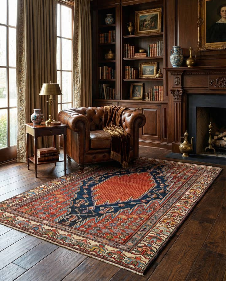 Detail image of 4' 3 x 6' 3 Malayer Rug