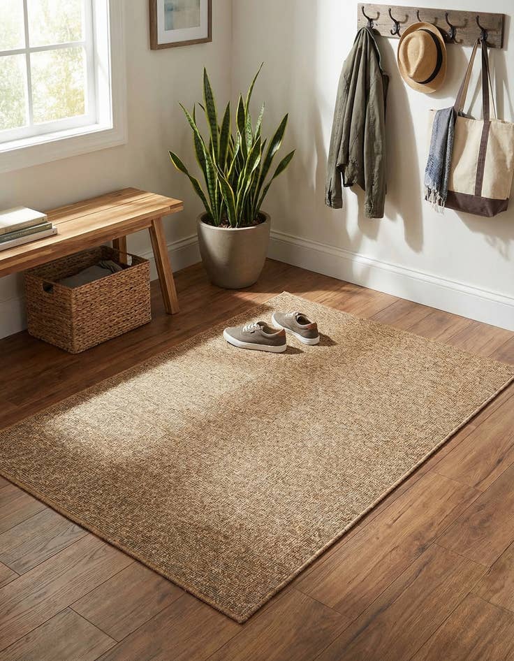 Detail image of 2' 2 x 3'  Washable Modern Indoor / Outdoor Rug