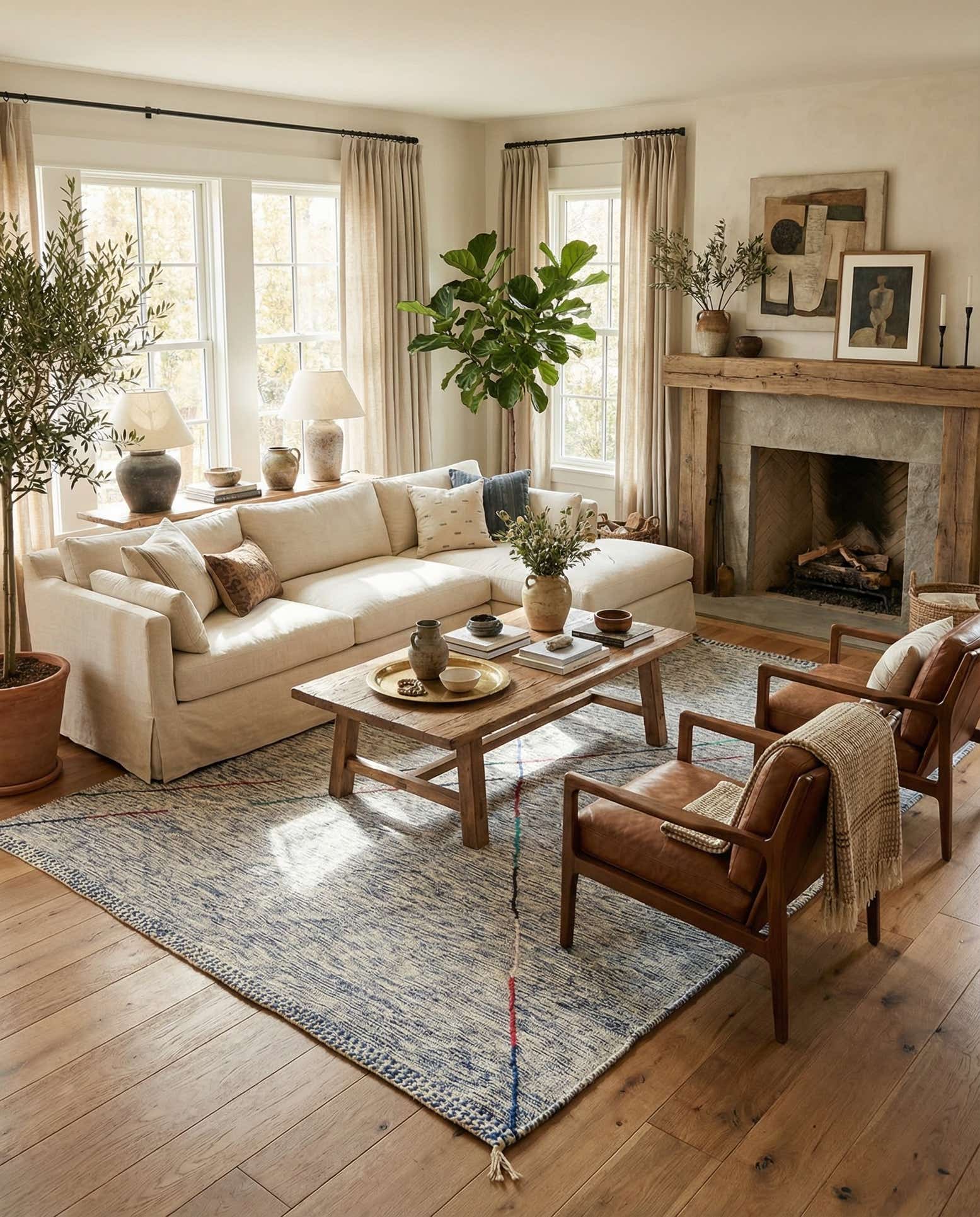 9' x 13' Hand Knotted Moroccan Wool Rug