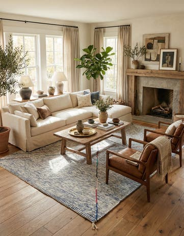 9' x 13' Hand Knotted Moroccan Wool Rug
