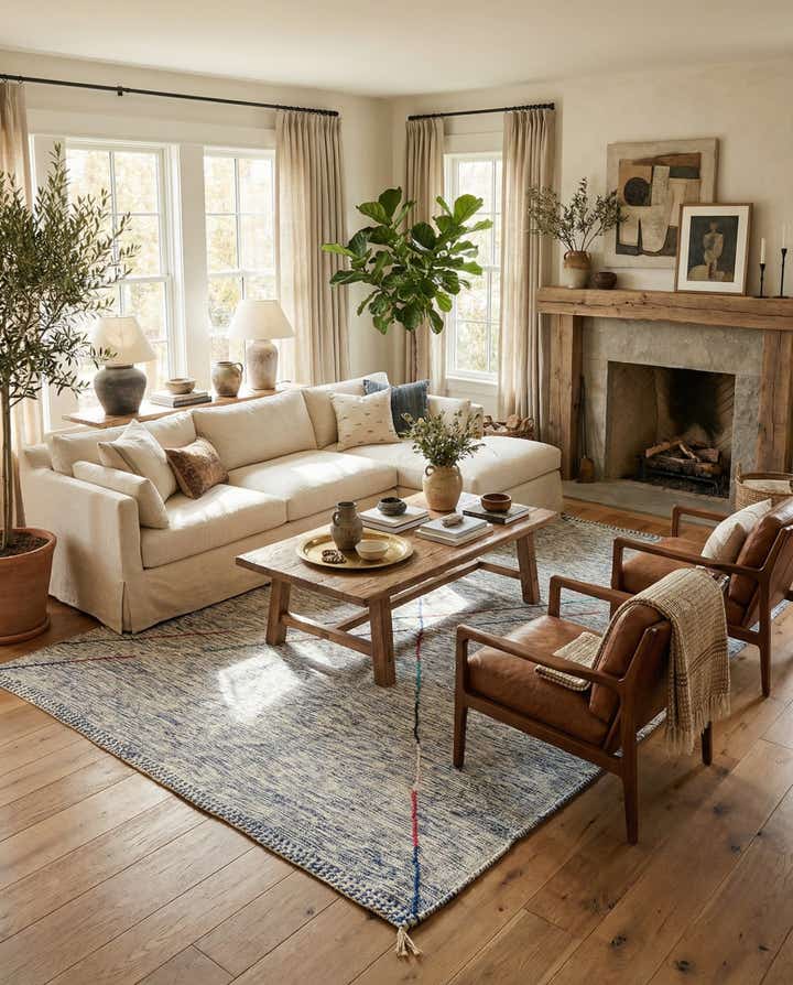 9' x 13' Hand Knotted Moroccan Wool Rug