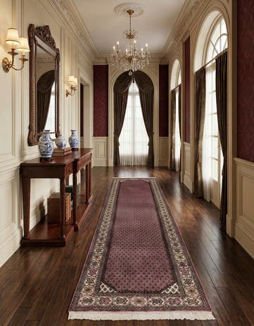 2' 7 x 10' Hand Knotted Mir Wool Runner Rug