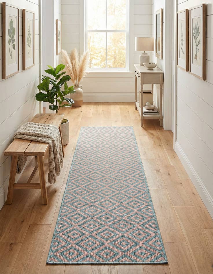 Detail image of 2' x 8' Easy-Clean Jill Zarin Costa Rica Indoor / Outdoor Runner Rug