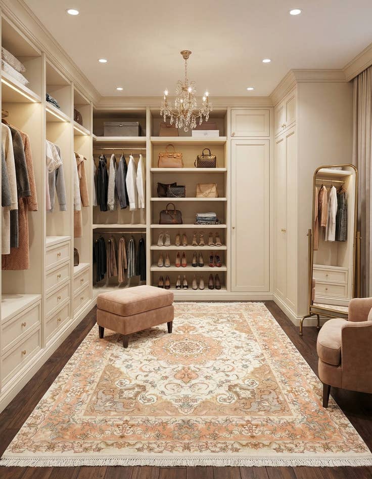 Detail image of 4' 11 x 7' 1 Tabriz Rug